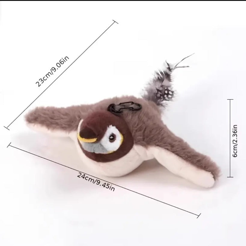 Juguete Pájaro Eléctrico Para Gatos: Con Sonido Y Movimiento Real