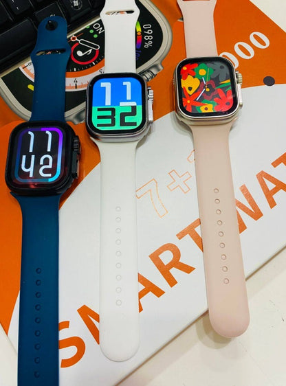 Smartwatch T2000 Ultra Combo 7-en-1: Estilo Infinito y Salud en tu Muñeca