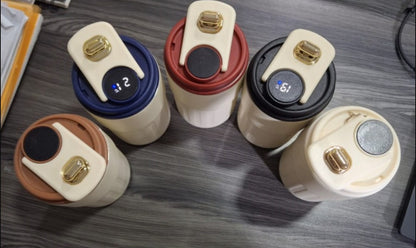 Vaso Térmico de Lujo con Sensor de Temperatura y Agarre