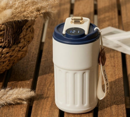 Vaso Térmico de Lujo con Sensor de Temperatura y Agarre