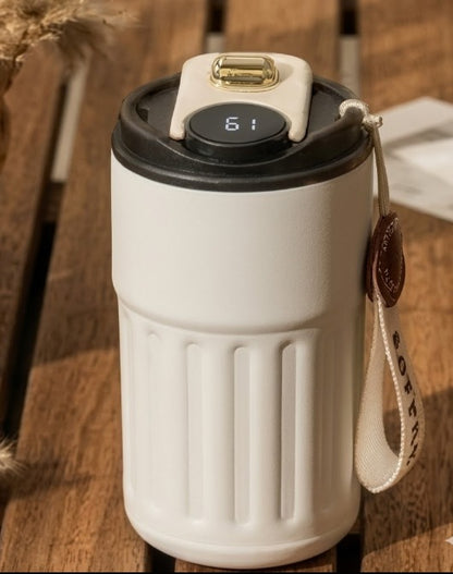 Vaso Térmico de Lujo con Sensor de Temperatura y Agarre