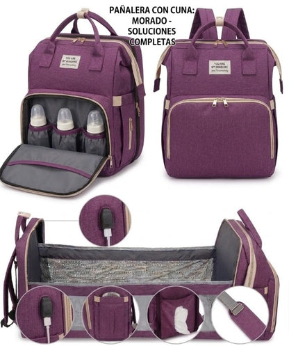 Pañalera + Chupo alimentador para bebe