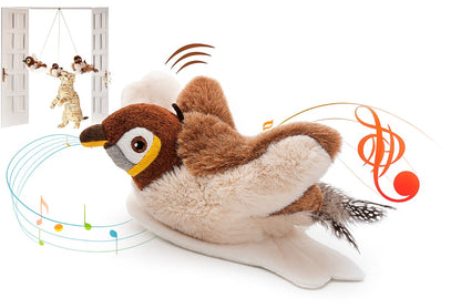 Juguete Pájaro Eléctrico Para Gatos: Con Sonido Y Movimiento Real