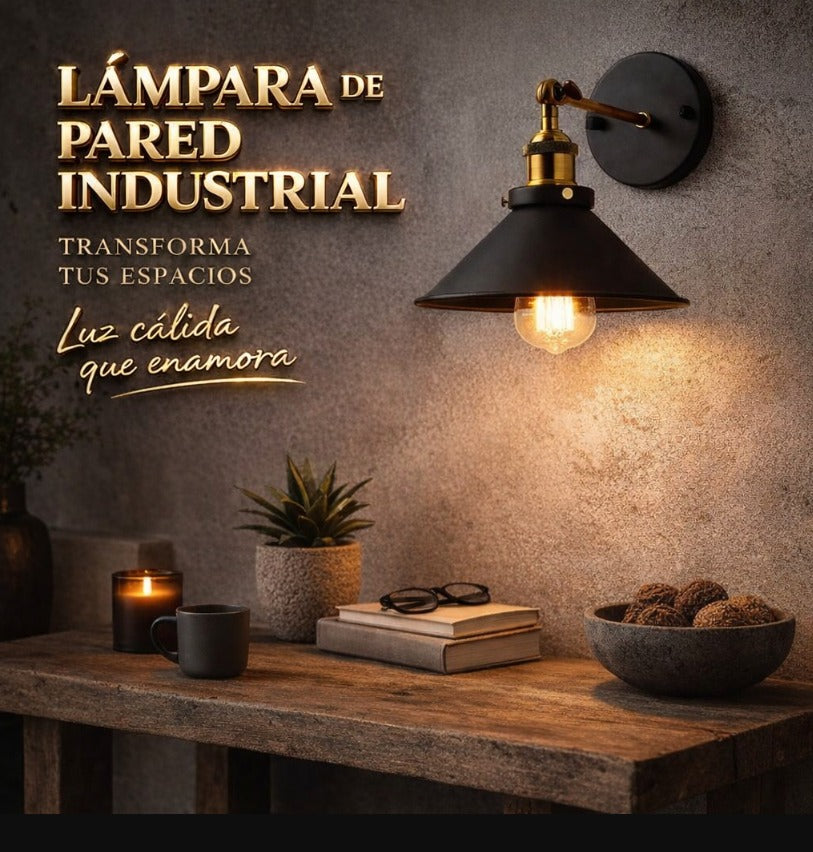 Lámpara Colgante Negra y Oro: Elegancia Industrial para Restaurantes y Hogares