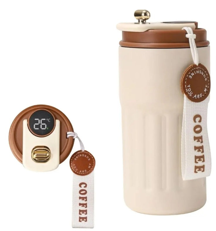 Vaso Térmico de Lujo con Sensor de Temperatura
