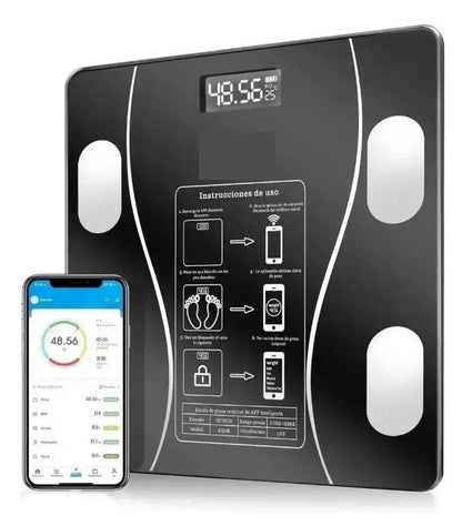 Kit Fitness Pro: Báscula Inteligente + Bandas de Tela para Resultados Reales
