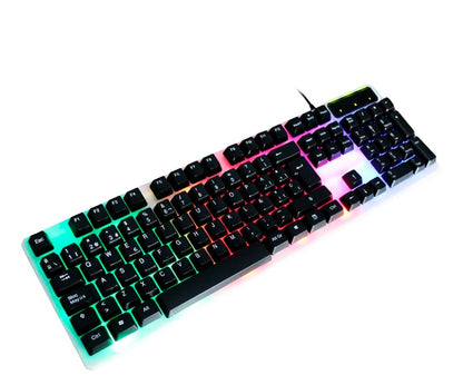 Combo Gamer KT288: Teclado RGB + Mouse LED para Dominar la Noche