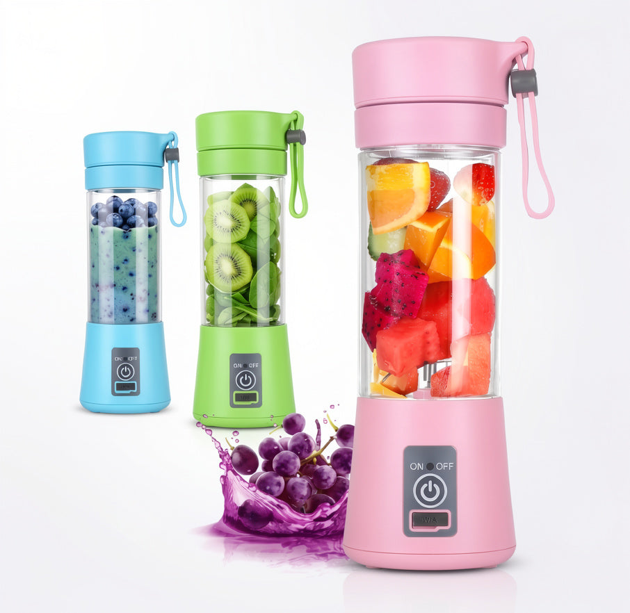 Licuadora Portátil Recargable USB (380 ml) Batidos Frescos Donde Quiera que Vayas