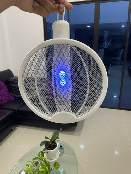 Adiós Mosquitos: Raqueta Pro-Zap 2 en 1 con Modo Trampa Automática